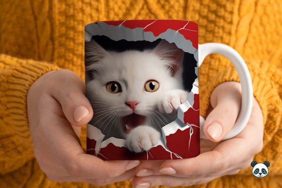 3D Christmas Cat Mug Wrap Sublimation: A Creative and Practical Choice for Holiday Enthusiasts