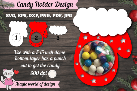 3d Christmas Mittens Candy Dome Svg: A Creative Way to Share Holiday Sweets