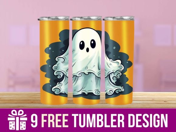 3D Halloween Pumpkin Tumbler Wrap Design: A Spooky Twist for Your Drinkware