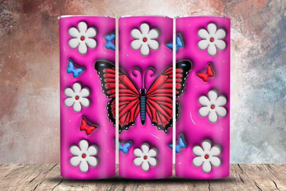 3D Inflated Butterfly Tumbler Wrap PNG: A Detailed Evaluation