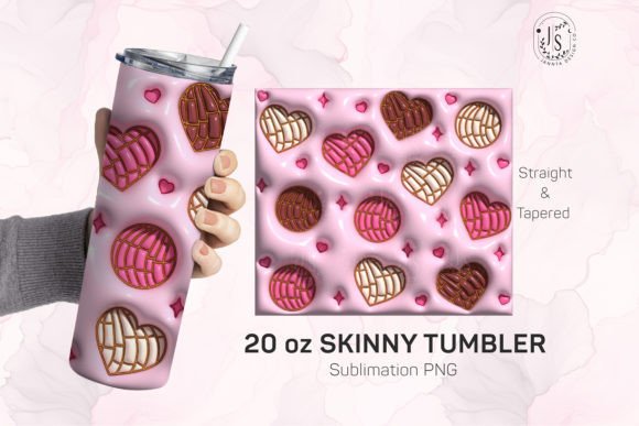3D Inflated Concha Tumbler Wrap, Mexican: A Creative Solution for Custom Tumbler Designs