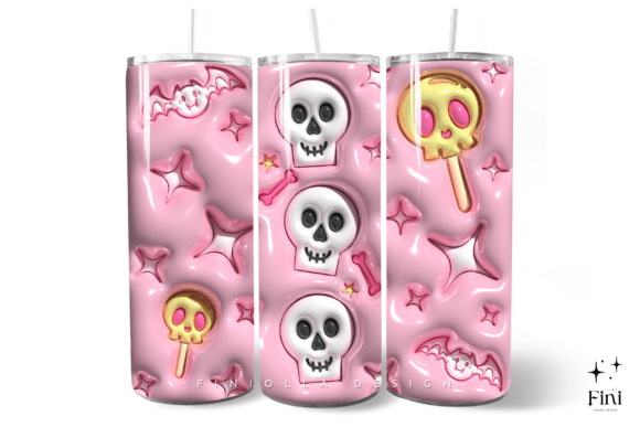 3D Inflated Halloween Tumbler Wrap 4