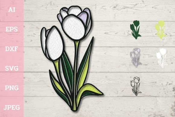 3D Layered Tulip Flowers: A Unique Blend of Art and Functionality