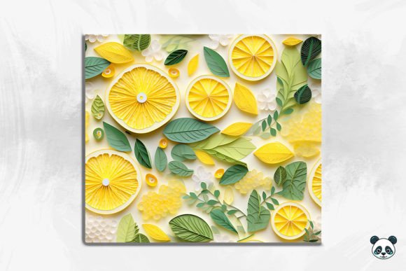 3D Lemon Seamless Pattern: A Versatile Design for Creative and Practical Use