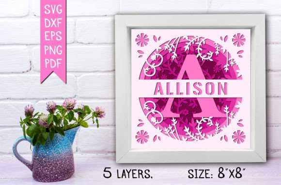 3D Monogram Shadowbox