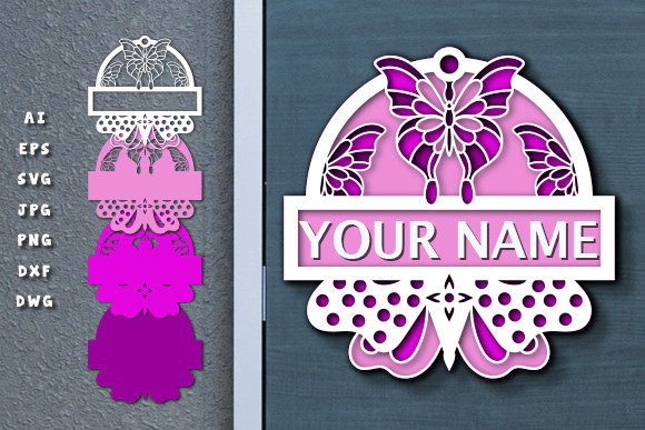 3D Name Sign Svg Butterfly Laser Cut: A Creative and Practical Design Solution