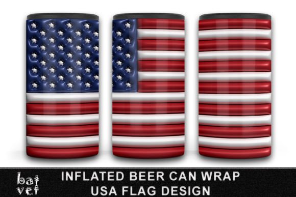 3D Patriotic Can Cooler Inflated Design: A Unique Way to Show Your American Spirit