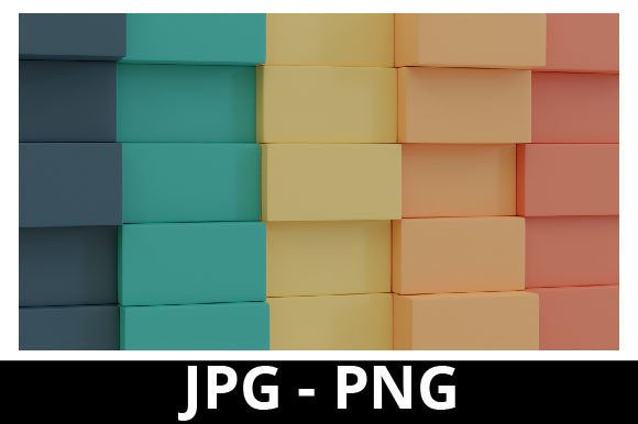 3D Rendered Colorful Cube Perfect for Background
