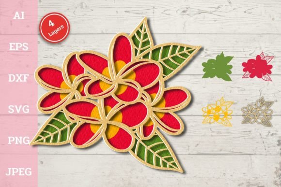 3D Tropical Flower Frangipani: A Symbol of Warmth and Creativity