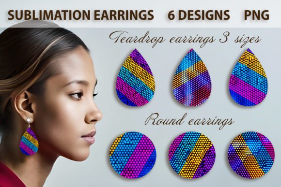 Exploring the Versatility of Abstract 3D Earring Sublimation Bundle