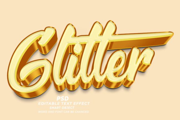 Exploring the Versatility of PSD 3D Glitter Editable Text Effect Wit
