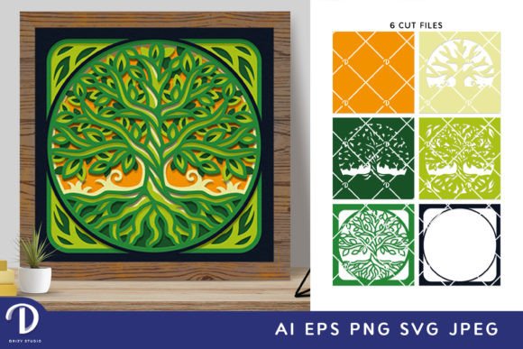 Tree of Life 3D Shadow Box Paper Cut SVG: A Unique Artistic Expression