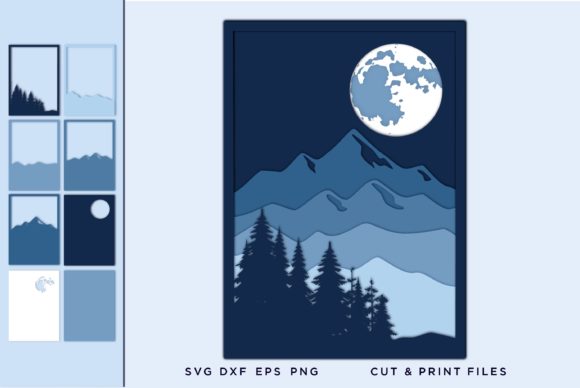 Wall Art 3D, Moon SVG File for Cricut: A Digital Revolution in Creative Design